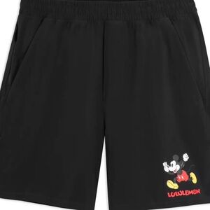 Lululemon Black Mickey Mouse Shorts